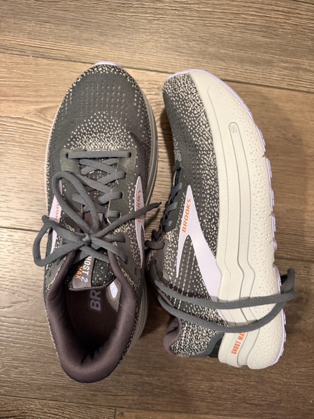 Brooks Women's Gray and Light Pink Ghost 2 Max